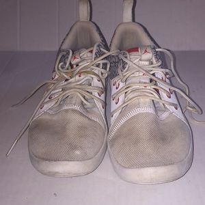 Girl youth Jordan white sneakers